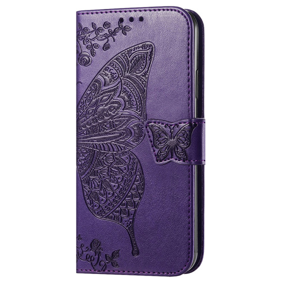 Klapkové puzdro pre Samsung Galaxy A13 4G, Butterfly, fialové