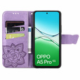 Klapkové puzdro pre Oppo A5 Pro 5G, Butterfly, fialové