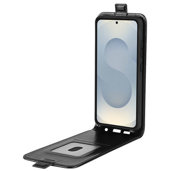 Klapkové puzdro pre Samsung Galaxy S25 Edge, Flip, čierne