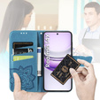 Klapkové puzdro pre Realme 14X / Realme C75, Butterfly, modré