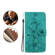 Klapkové puzdro pre Oppo A60, Lily Flower, zelený