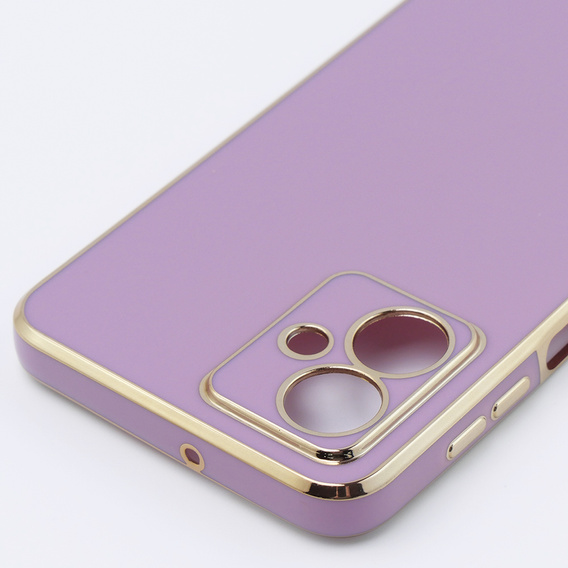 Puzdro pre Motorola Moto G54 5G, Glamour CamShield, fialové