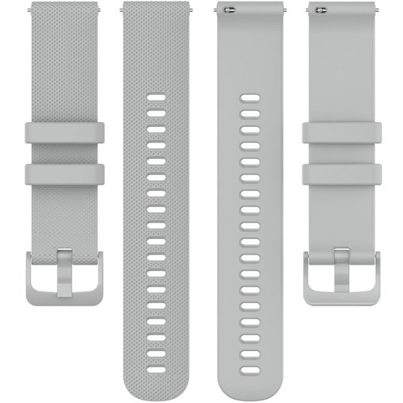Pasek Silikonowy 18mm do Garmin Vivomove 3S / Vivoactive 4S, Grey