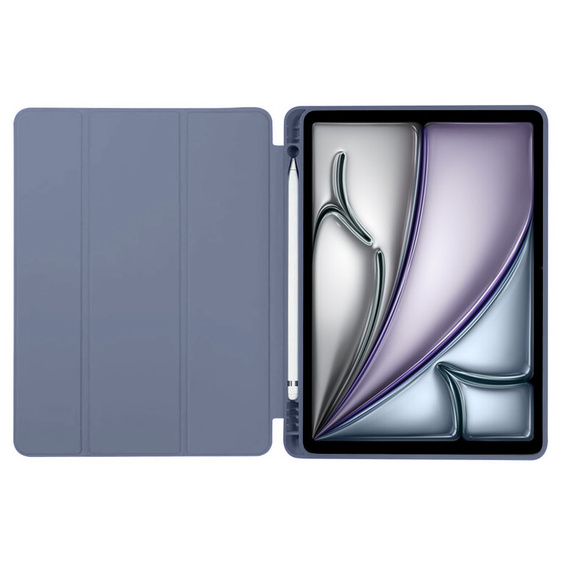 Puzdro pre Apple iPad Air 11" 6 gen. 2024 (A2902, Smartcase Hybrid, so slotom na stylus, fialové