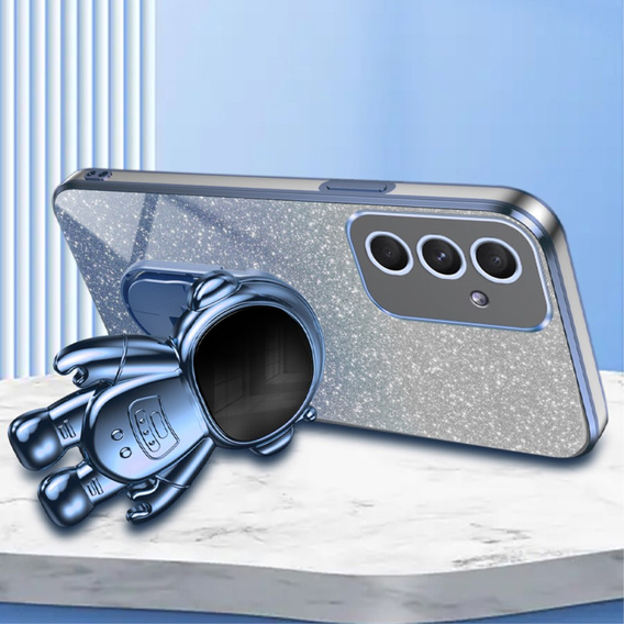 Puzdro pre Samsung Galaxy A55 5G, Glitter Astronaut, modré