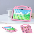 Detské puzdro pre Lenovo M10 X306 2 Gen / M10 Plus TB-X606 10.3 / Samsung Tab A 10.1 T510/515 / K10 X6C6, Cute Patterns, so stojanom, ružové