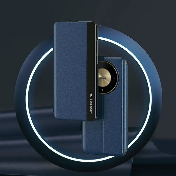 Klapkové puzdro pre Honor Magic 6 Lite 5G, Side Magnetic, modré