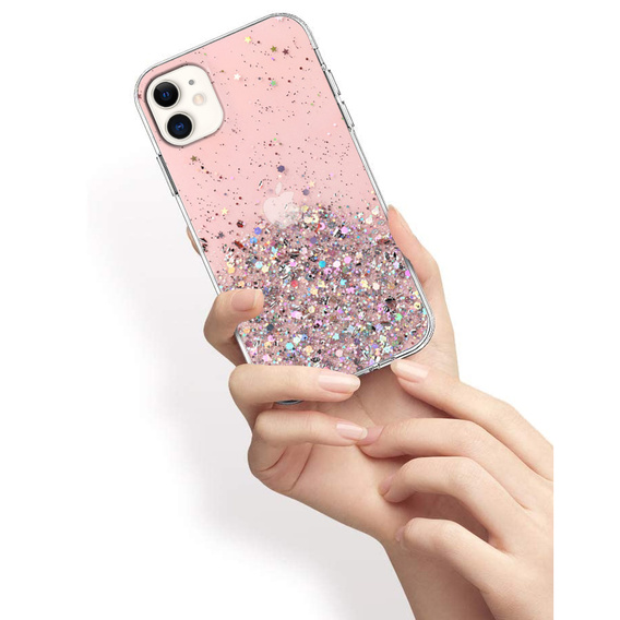 Obal na mobil pre iPhone 11, Glittery, ružové