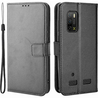 Klapkové puzdro pre Ulefone Armor X10 / X10 Pro, Wallet Smart Magnet Case, čierne