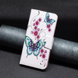 Klapkové puzdro pre Xiaomi Redmi Note 13 5G, Wallet, Butterflies & Flowers biele