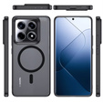 Puzdro pre Xiaomi 14T Pro, pre MagSafe, ERBORD Matt Case, čierne + sklo na displej
