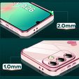 Puzdro pre Samsung Galaxy A26, Electro heart, ružové rose gold + sklo 9H