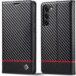 Flipové puzdro pre Samsung Galaxy S24, Carbon LC.IMEEKE, čierne
