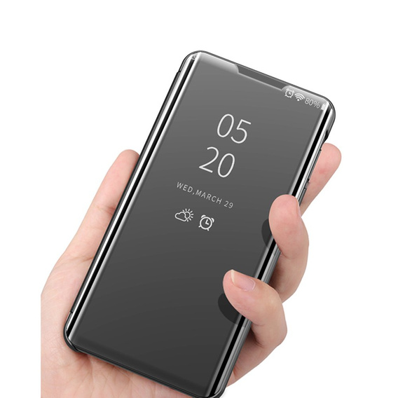 Obal na mobil pre Xiaomi Mi 10 Lite, Clear View, čierne
