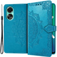 Klapkové puzdro pre Oppo A98 5G, Mandala, modré