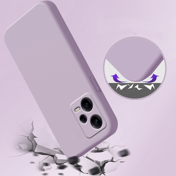 Obal na mobil pre Xiaomi Redmi Note 12 Pro+ 5G, Silicone Lite, fialové