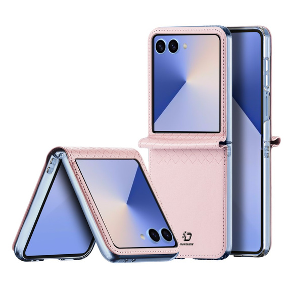 Puzdro Dux Ducis pre Samsung Galaxy Z Flip7 5G, Bril, ružové