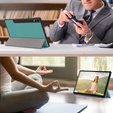 Puzdro pre Samsung Galaxy Tab S9 Plus, Smartcase s priestorom pre stylus, zelený