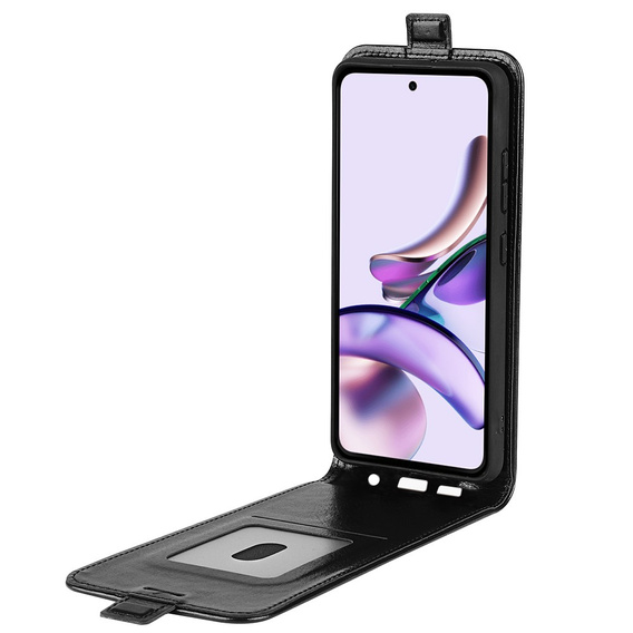 Klapkové puzdro pre Motorola Moto G13, Flip, čierne