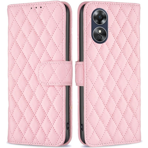 Klapkové puzdro pre Oppo A17, Wallet, BINFEN COLOR, ružové