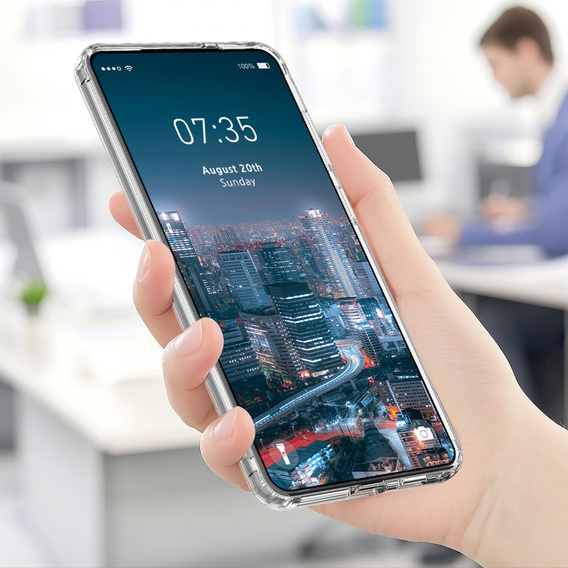 Puzdro pre Samsung Galaxy S25 Edge, Fusion Hybrid, pre MagSafe, priehľadné