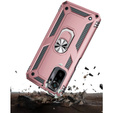 Pancierované obal na mobil pre Xiaomi Redmi Note 10/10S, Nox Case Ring, ružové rose gold