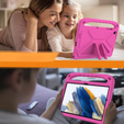 Detské puzdro pre Samsung Galaxy Tab A9+, detské puzdro s rukoväťou, ružové
