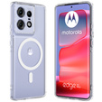 Puzdro pre Motorola Edge 50 Pro, Fusion Hybrid, pre MagSafe, priehľadné