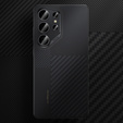 Puzdro BENKS Kevlar pre Samsung Galaxy S25 Ultra, pre MagSafe, Carbon Fiber, čierne