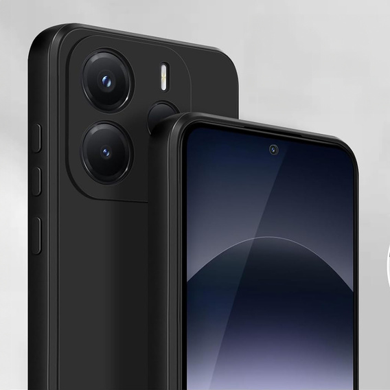 Obal na mobil pre Xiaomi Redmi Note 14 4G, Silicone Lite, čierne