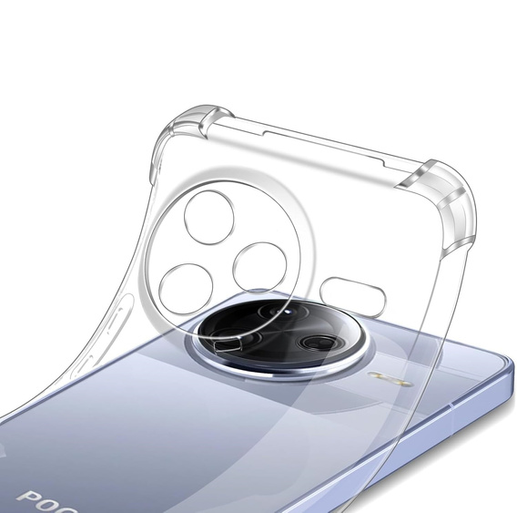 Obal na mobil pre Xiaomi Poco F7 Pro, Dropproof, priehľadné