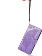 Klapkové puzdro pre Motorola Edge 50 Neo / Motorola ThinkPhone 25, Butterfly, fialové
