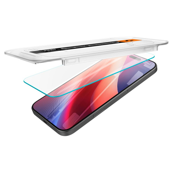 Spigen tvrdené sklo pre iPhone 17 / 17 Pro / 16 Pro, Glas.TR EZ Fit (2 ks)