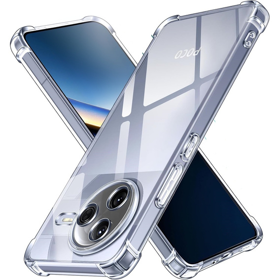 Obal na mobil pre Xiaomi Poco F7 Pro, Dropproof, priehľadné