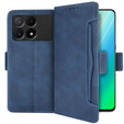 Klapkové puzdro pre Xiaomi Poco X6 Pro 5G, Card Slot, modré