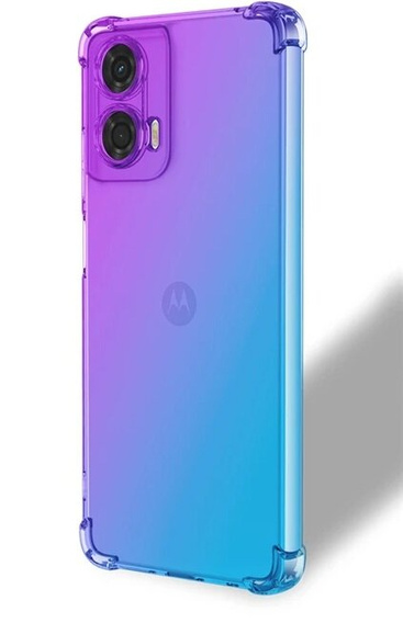 Puzdro pre Motorola Moto G85, Gradient Dropproof, Fialová / modrá