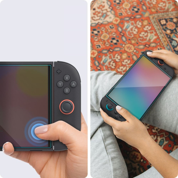 Ochranné sklo Spigen Glas.tR EZ Fit 2-Pack pre Nintendo Switch 2 – Číre