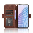 Klapkové puzdro pre Xiaomi Redmi Note 14 4G, Card Slot, hnedé