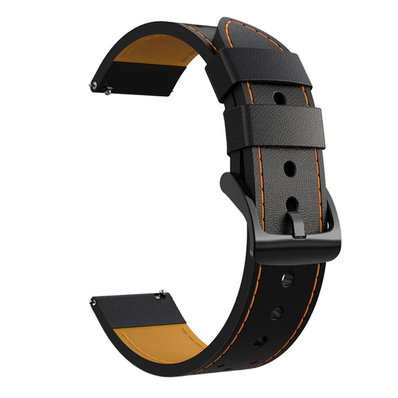 Skórzany Pasek Holes z teleskopem 22mm - Black