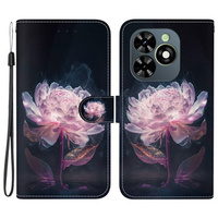 Klapkové puzdro pre Infinix Hot 40i, Wallet, Peony fialové