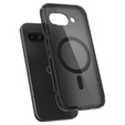 Puzdro MagSafe Spigen pre Google Pixel 9A, Ultra Hybrid, matný / čierny + tvrdené sklo 9H