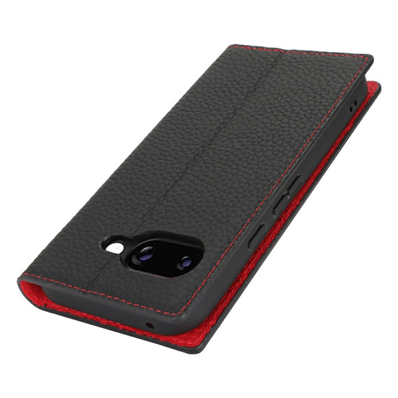Klapkové puzdro pre Google Pixel 9A, Litchi Skin Grain, čierne