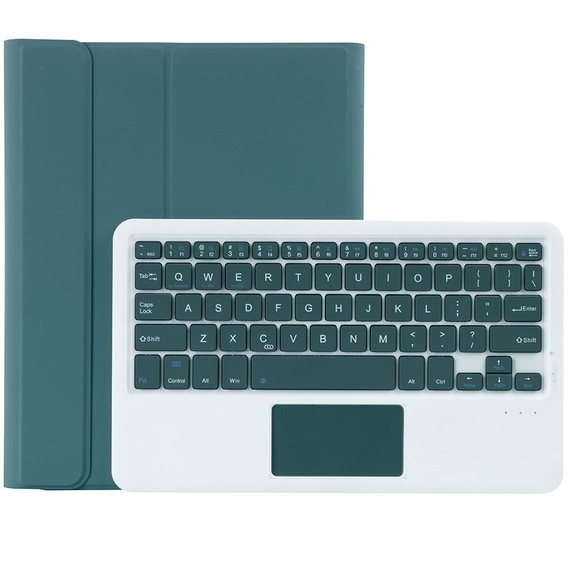 Puzdro + klávesnica Lenovo Tab P11 J606F / Tab P11 5G, TouchPad Keyboard, tmavozelené