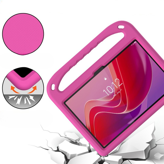 Detské puzdro pre Lenovo Tab TB311FU, detské puzdro s rukoväťou, ružové