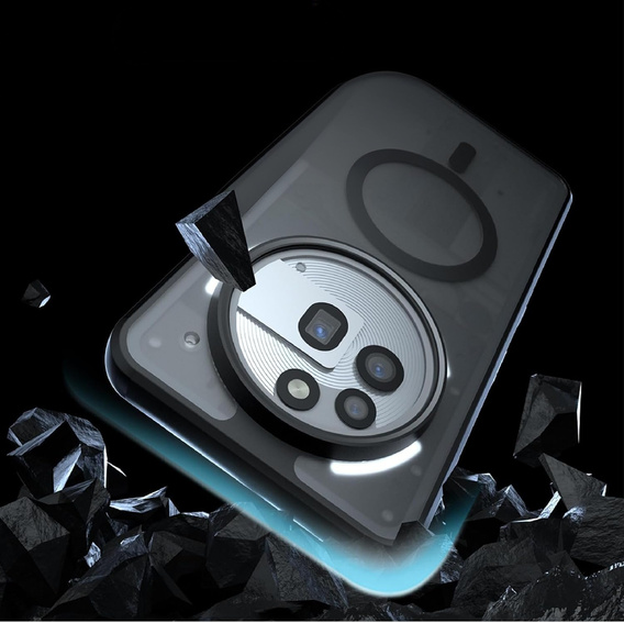 Puzdro pre Nothing Phone 3A Pro, pre MagSafe, ERBORD Matt Case, čierny