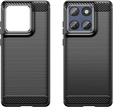 Obal na mobil pre Motorola Edge 60 / 60 Fusion, Carbon, čierne