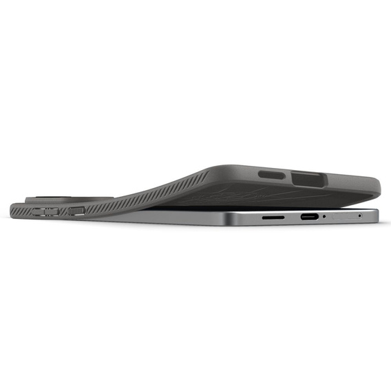 Puzdro Spigen pre Samsung Galaxy S25, Liquid Air, čierne + tvrdené sklo 9H