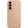 Puzdro pre Samsung Galaxy A15, Silicone Lite, ružové + sklo 9H