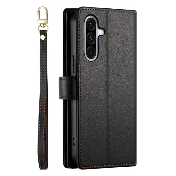Flipové puzdro Wallet Zipper Pocket pre Samsung Galaxy A17 5G, Wallet Zipper Pocket, čierne