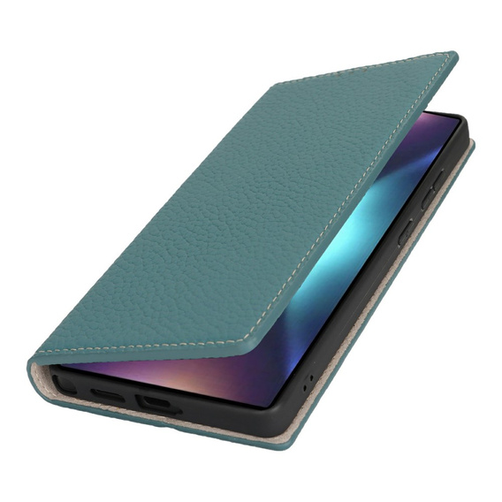 Klapkové puzdro pre Samsung Galaxy S25 Ultra, Litchi Skin Grain, modré